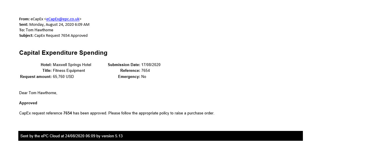 capex-system-email-notification-approved