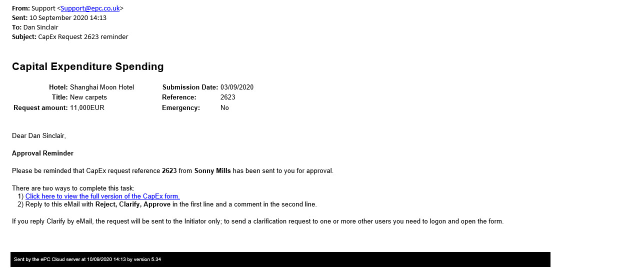 capex-system-email-notification-reminder